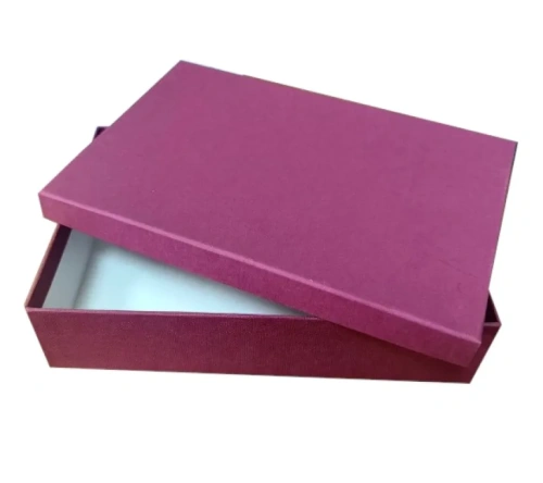 Коробка подарочная тисненая рогожка цв.бордовый 25*17*6см Д10103П.315.3